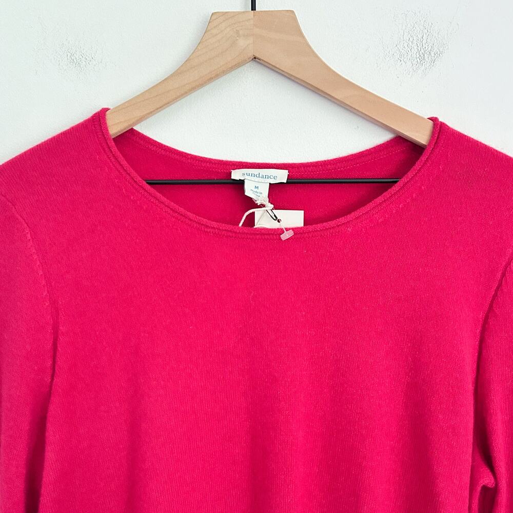 NEW Sundance Cashmere Pullover Sweater Size M Pink - Picture 2 of 9